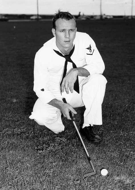 Arnold Palmer in 1953, at age 23, serving as part of the Coast Guard