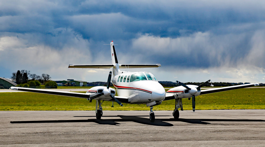 Cessna T303 Crusader on Runway