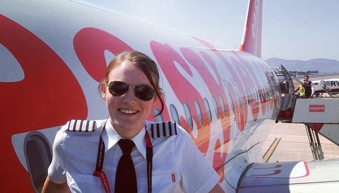 Kate McWilliams, easyJet pilot and possibly the world's youngest airline captain