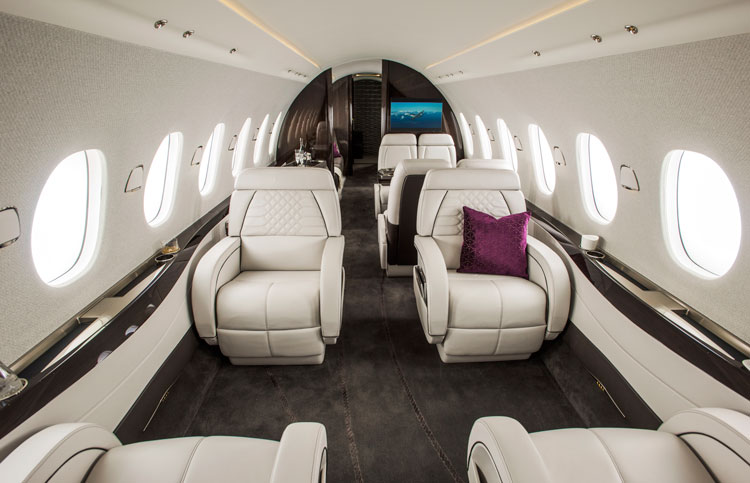 The interior of the Cessna Citation Hemisphere