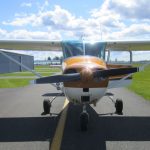 Cessna 172 aircraft on the runway - Continental Receives FAA STC On C-172 Diesel Engine Retrofits, Passes Diesel Milestone