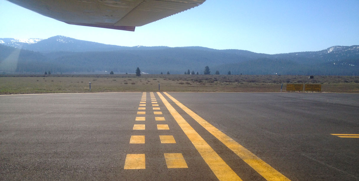 Cessna 182 on the runway at Truckee Tahoe Airport - FAA BasicMed Rule Now in Effect
