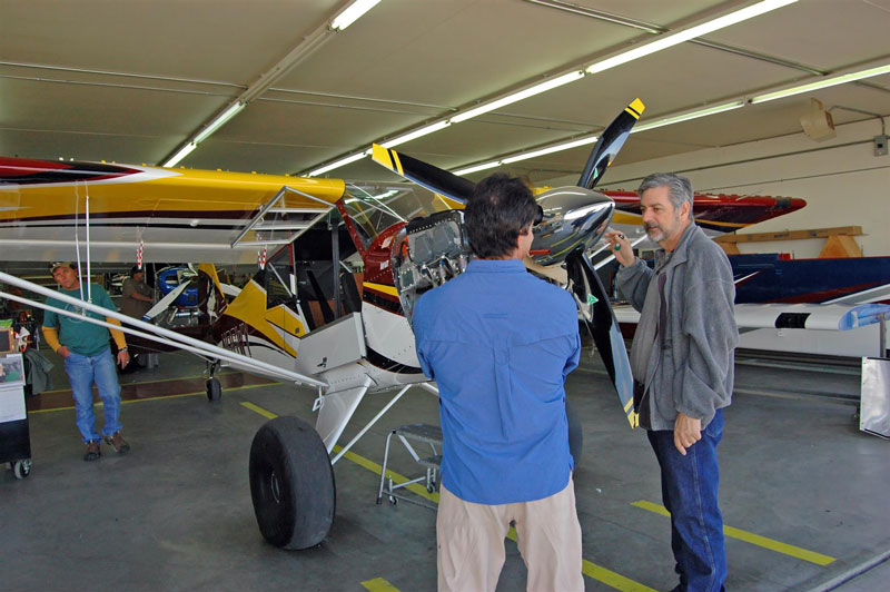 At the Aviat Husky factory in Afton, Wyoming.