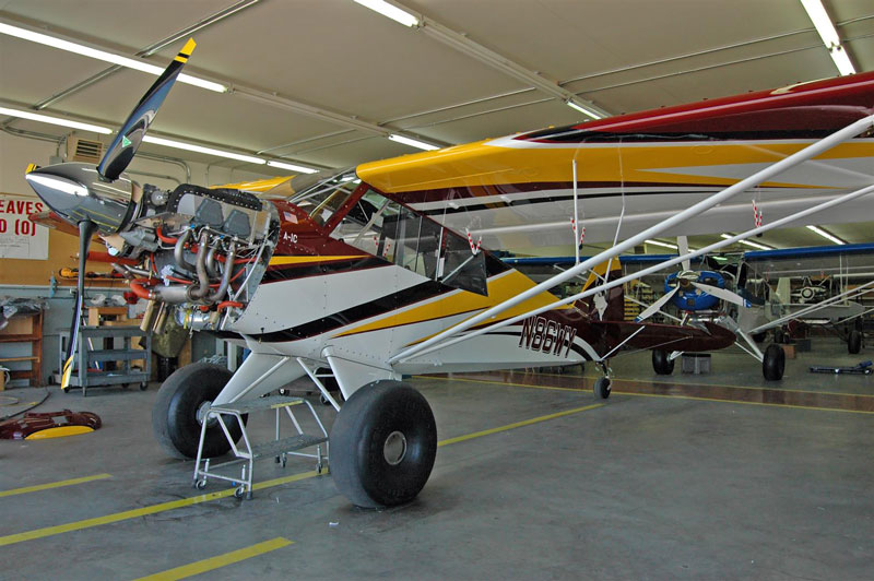 At the Aviat Husky factory in Afton, Wyoming.