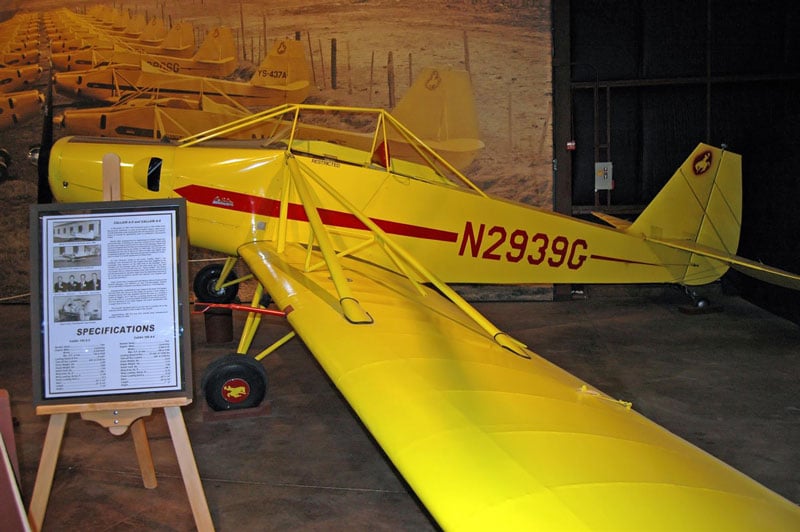 An original Call Air ag plane at the Call Air Museum in Afton, Wyoming.