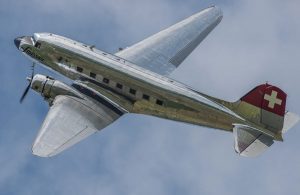 a Swissair airline douglas dc-3